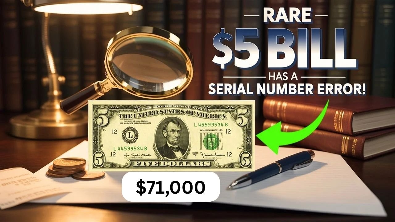 Check Your $5 Bills: A Mismatched Serial Number Note Recently Sold for $71,000